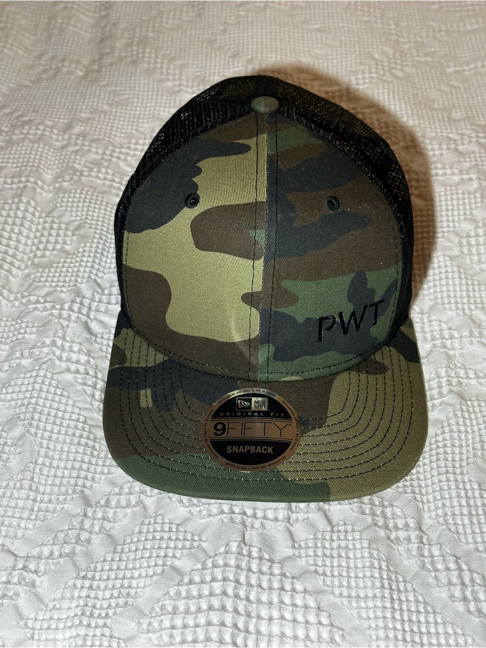 New Era 9FIFTY PWT Camo Snapback Hat - Green & Black